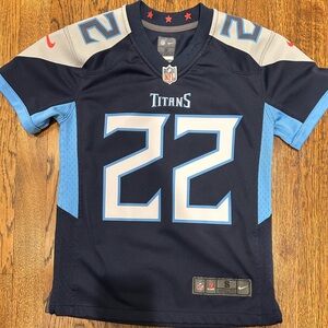 NFL Kids Titans Navy and Light Blue Jersey